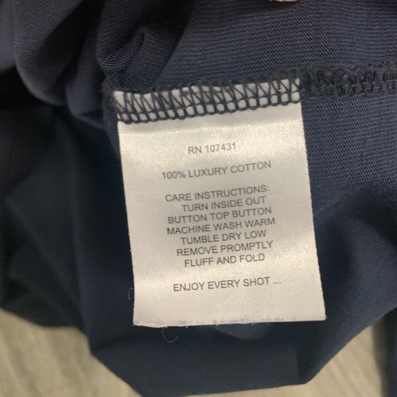 LINKSOUL Mens Size S Blue Luxury Cotton Polo With Pocket Short Sleeve‎ - Picture 3 of 12